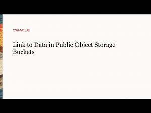 Link from Oracle Autonomous Database to Data in Public Object Storage Buckets
