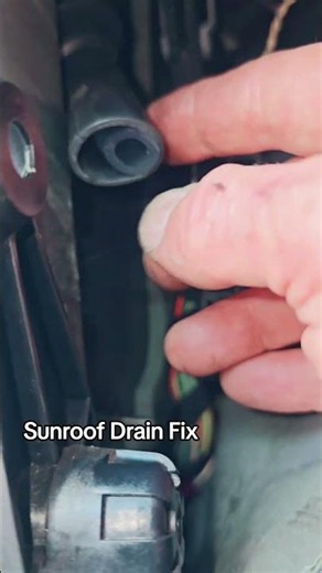 TWISTED SUNROOF DRAIN FIX! BMW X5 E70 Water Leak Fixed! #automobile #mechanic
