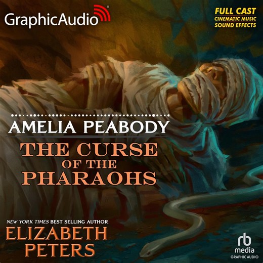 Listen to a sample from the upcoming Amelia Peabody 2: The Curse of the Pharaohs by Elizabeth Peters. https://loom.ly/O4o2FZw. It's 1892, and Amelia and her now-husband Radcliffe Emerson have settled down in Victorian England after their escapade in Egypt. They're raising their young son Ramses and everything seems normal–until they are approached by a damsel in distress. Lady Baskerville's husband, Sir Henry, has died after uncovering what might be a royal tomb in Luxor. | GraphicAudio