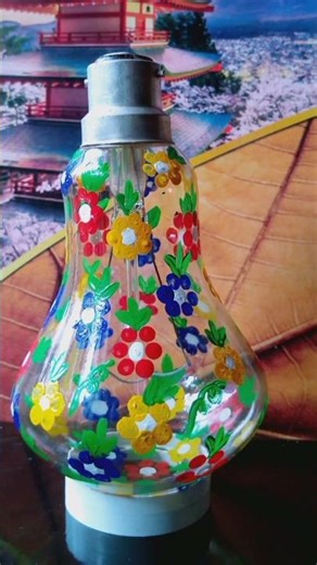 Easy Bulb Painting 💡 | Glass Bulb Art for Beginners | DIY Art #shorts