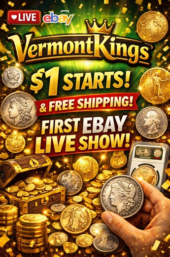 First Show Madness! $1 Starts & FREE Shipping GOLD & Silver 3/13 | eBay Live Video