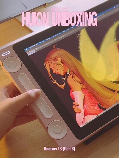 Unboxing the HUION Kamvas 13 (Gen 3) 🌸 ‪@HuionTablet‬