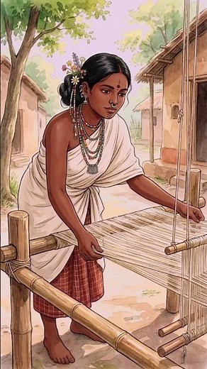 👉 How Tribal People Make Traditional Clothes | Primitive Village Life🌸