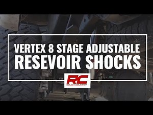 Rough Country's Vertex 8 Stage Adjustable Reservoir Shocks