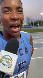 NEW UNDER 20 GIRLS 1500M SET: Erin Barr not only met the CARIFTA qualifying standard, but she’d reset the Under 20 girls’ 1500m record at 5:01.31. The record was held by Quanisha Marshall (5:11.38). | ZNS Northern Service