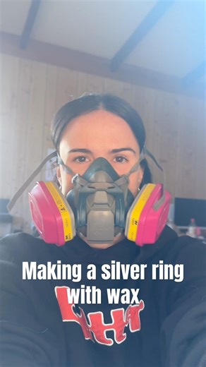 Making a silver ring with wax #lostwax #lostwaxcasting #waxcarving