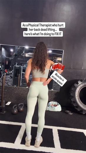 Dr. Krista Fazio / Rehab, Injury and Exercise Expert on Instagram: "🚨Fix your back spasm Yesterday, I hurt my back deadlifting… and it wasn’t even heavy weight. I felt the entire right side of my low back and SI joint seize up instantly in a muscle spasm. Within seconds, I could barely walk. But here’s the part most people get wrong: The worst thing you can do after a minor back strain is lay on the couch and stop moving. That only makes the spasm tighter and increases your brain’s “danger” res