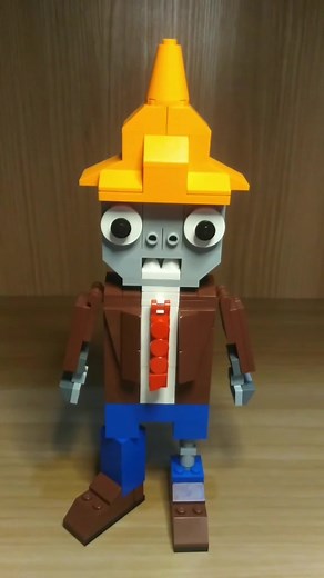 Lego Conehead Zombie (MOC) #lego #mrlegoist #zombie #pvz #MOC #fyp