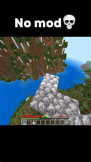 Mc Modez on Instagram: "No mod💀 . . . . . Its fake I have used command block. execute as @a at s if block ~ ~-1 ~ air run setblock ~ ~-1 ~ minecraft:cobblestone"