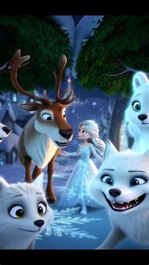 Snow Princess Wildlife Kingdom ❄️ Magical Winter Adventure | 3D Animated Fairytale Thriller#shorts