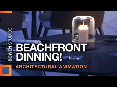 Beach Front Dining architectural animation