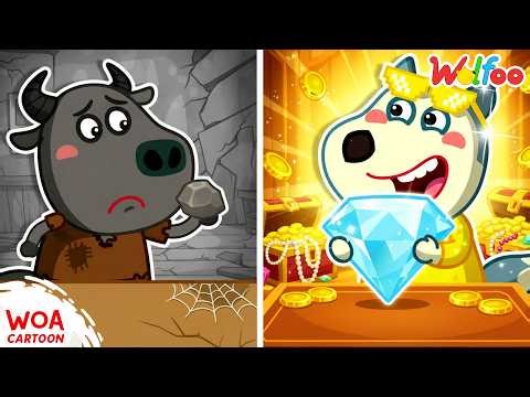 Đá Hay Kim Cương? Wolfoo Tìm Thấy Kho Báu | 🐺 Hoạt Hình Wolfoo Tiếng Việt