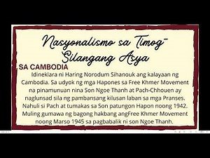Araling Asyano Series: Nasyonalismo sa Cambodia at sa Laos; Haring Norodum Sihanouk, Democrat Party