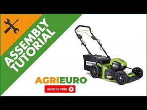 Greenworks GD60LM46SP Self-propelled Battery-powered Lawn Mower - 60 V - 4 in 1 - Assembly tutorial