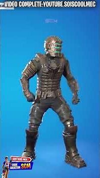 Gameplay SKIN DEAD SPACE fortnite, Présentation pack skin dead space fortnite, EMOTE dead space