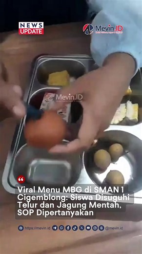 LEBAK, Mevin.ID – Pelaksanaan program Makan Bergizi Gratis (MBG) di SMAN 1 Cigemblong, Kabupaten Lebak, Banten, menuai protes keras. Sebuah video yang viral di media sosial TikTok (@lodaya385) memperlihatkan kondisi menu makanan yang jauh dari standar kelayakan, di mana siswa justru menerima bahan makanan dalam kondisi mentah. Video tersebut memicu kekecewaan mendalam bagi orang tua siswa dan tenaga pendidik. Pasalnya, program yang seharusnya meningkatkan gizi anak sekolah ini dinilai tidak dija