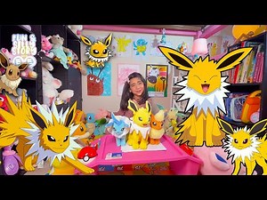 Pokemon - Jolteon - Eevee Evolution - Plush Toy and Character Review