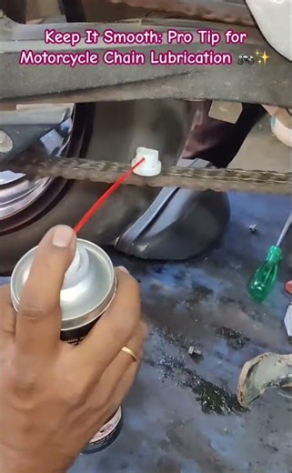 for Motorcycle Chain Lubrication #MotorcycleMaintenance #BikeLife #ChainLube #MotoMaintenance