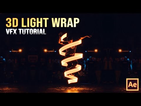 Light trail wrap around a dancer | After Effects Tutorial