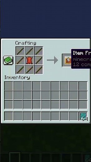 how to craft item frame in Minecraft #minecraft
