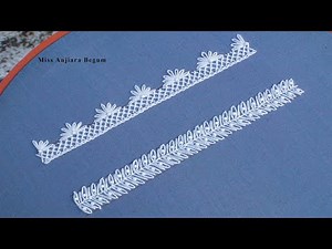 Twin Stunning White Borderline Embroidery Tutorial