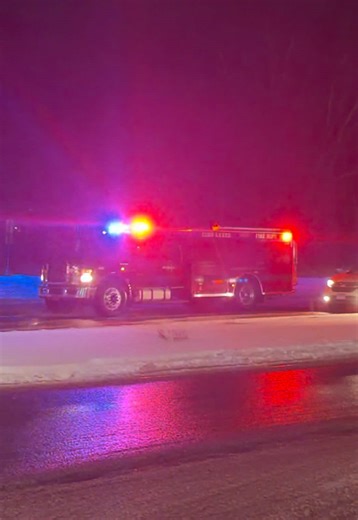 Lino Lakes Fire Department • Engine 4 Responding for a Waterflow Alarm • 1/1/26 #firetruck