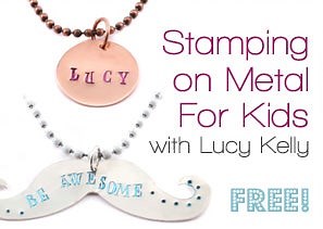 DIY Jewelry: Stamping on Metal for KIDS