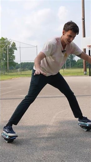 First time using Hover Skates 😂