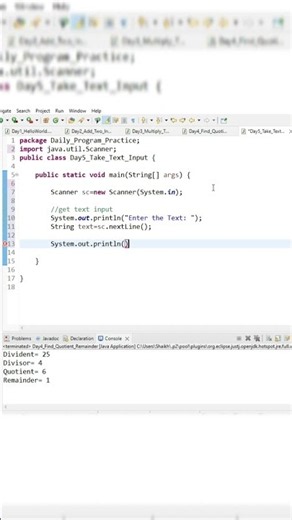 How to take text or string input from user in java using eclipse || #java # #programming #eclipse