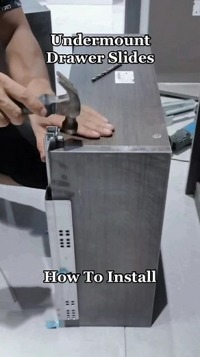 Cómo instalar deslizadores de cajones tipo undermount