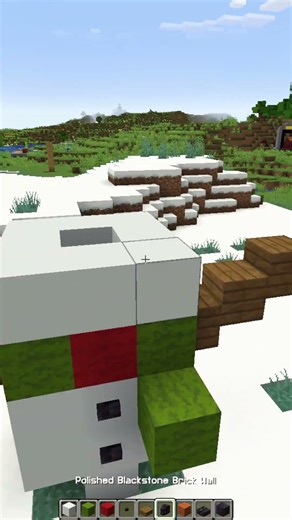 Minecraft Snowman (Montagem Rugada) #minecraft #shorts
