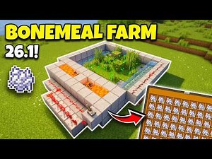 The BEST Bonemeal Farm in Minecraft 26.2 – Unlimited Bone Meal!