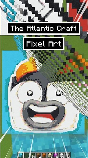 Minecraft Satisfying The Atlantic Craft Pixel Sand Art Fall #shorts #minecraft #asmr