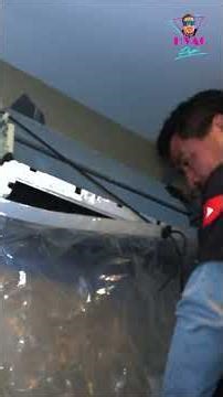 Deep Cleaning a Dirty Mini Split Without Making a Mess 😳 | HVAC Pro Process #shorts