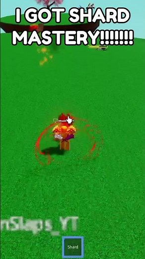 I GOT THE SHARD MASTERY IN SLAP BATTLES! #roblox #shorts #slapbattles #shard #tencell #robloxsb