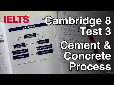 IELTS Writing Task 1: Cambridge 8 Test 3 – Cement & Concrete Process (Band 9 Sample)