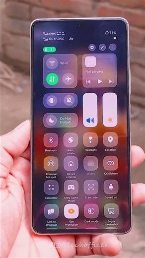 iQOO Neo 10 OriginOS 6 New Two Control Center