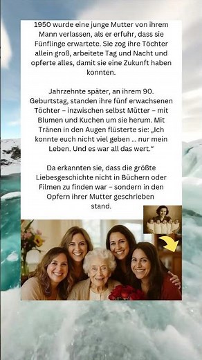 Die größte Liebesgeschichte – Eine Mutter und ihre fünf Töchter 💞