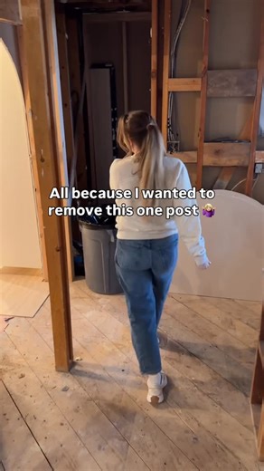 Haley Orrock | Can you DIY a load bearing wall removal??!?! | Instagram