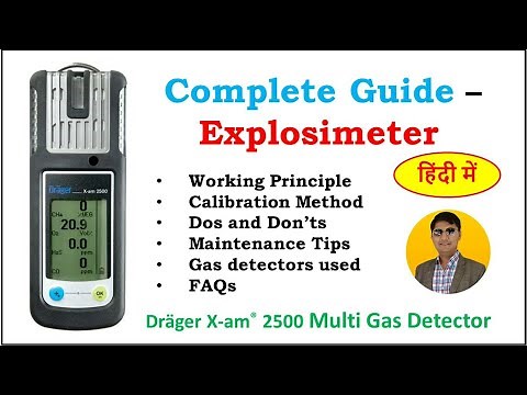 Explosimeter Working| Multi Gas Detector |Dräger X-am 2500|Personal Monitor |Gas Sensor |Nitin Patel