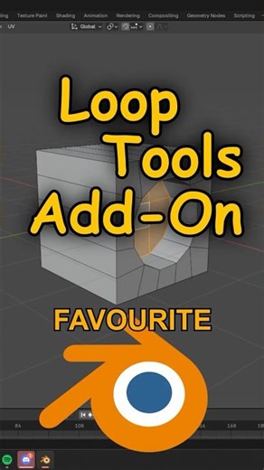 Why Loop Tools Is The Best Add-On In Blender #blender #blender3d #addons #tutorial #tipsandtricks