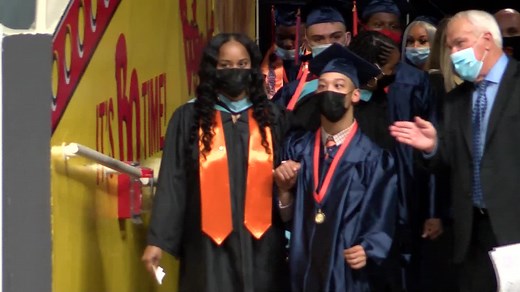 CONGRATS, GRADUATE 🙌 Chancellor Lee Adams overcame a lifetime of obstacles to graduate high school today. His story of perseverance » https://bit.ly/3pBpF3H | WBTV News