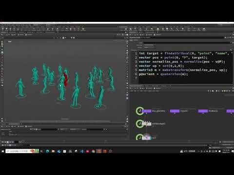Crowd Simulation:orient and target