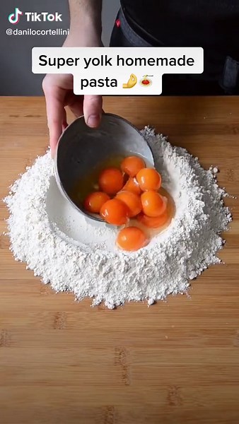 Super Yolk Homemade Pasta Recipe on TikTok