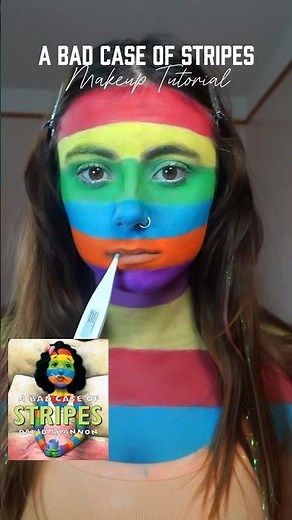 A bad case of stripes Makeup Tutorial #badcaseofstripes #makeuptutorial #creativemakeup