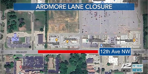 12th Avenue construction begins Monday in Ardrmore