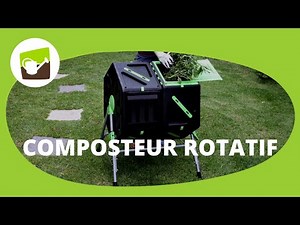 Composteur rotatif 2 compartiments : montage facile et obtention d'un compost naturel et bien aéré