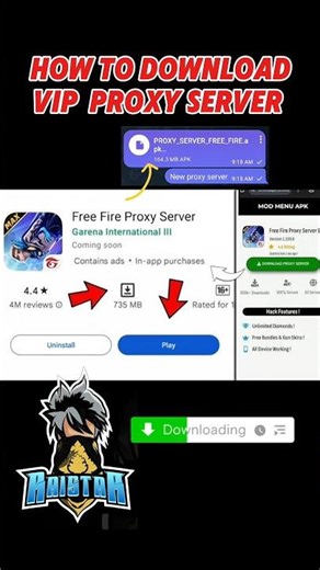 HOW TO DOWNLOAD VIP PROXY SERVER IN FREE FIRE 😱🔥 | 100% WORKING FF VIP PROXY SERVER DOWNLOAD ⬇️