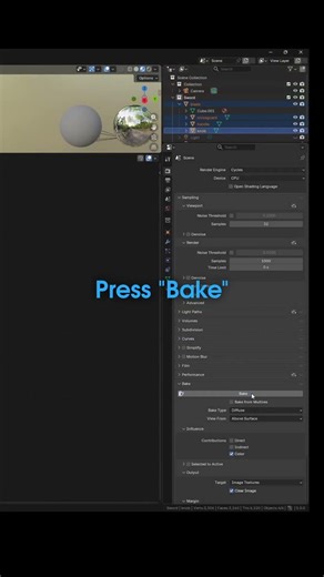 How To Create ID Maps With Blender And Bake With Cycles #blender #blender3d #shorts #3dmodeling