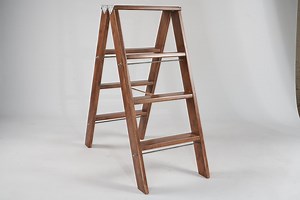 Handmade Wooden Folding Step Ladder: Kitchen & Library Stool - Etsy